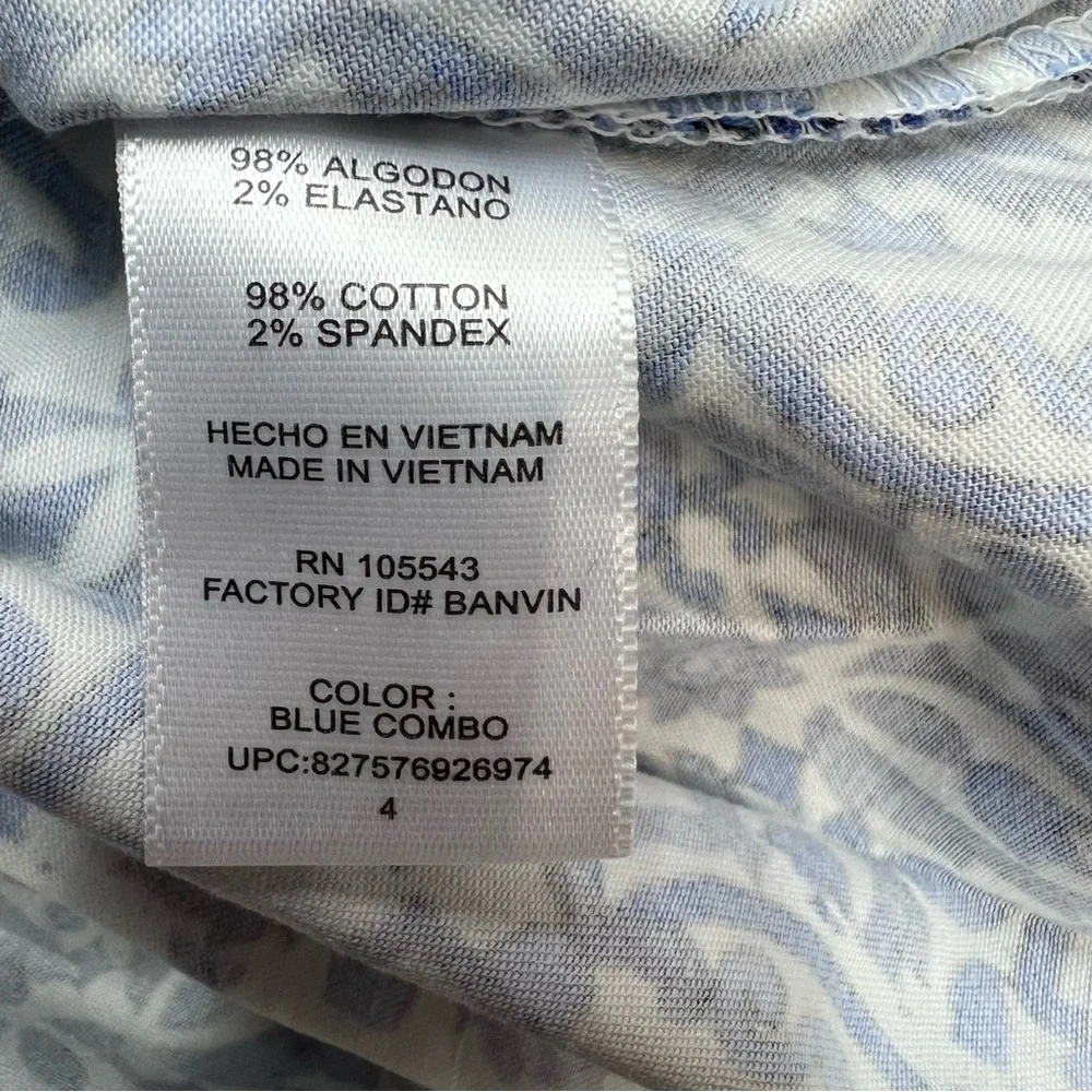 Milly for Design Nation Blue White Aztec Boho Print Fit & Flare Dress Size 4 - Picture 5 of 9